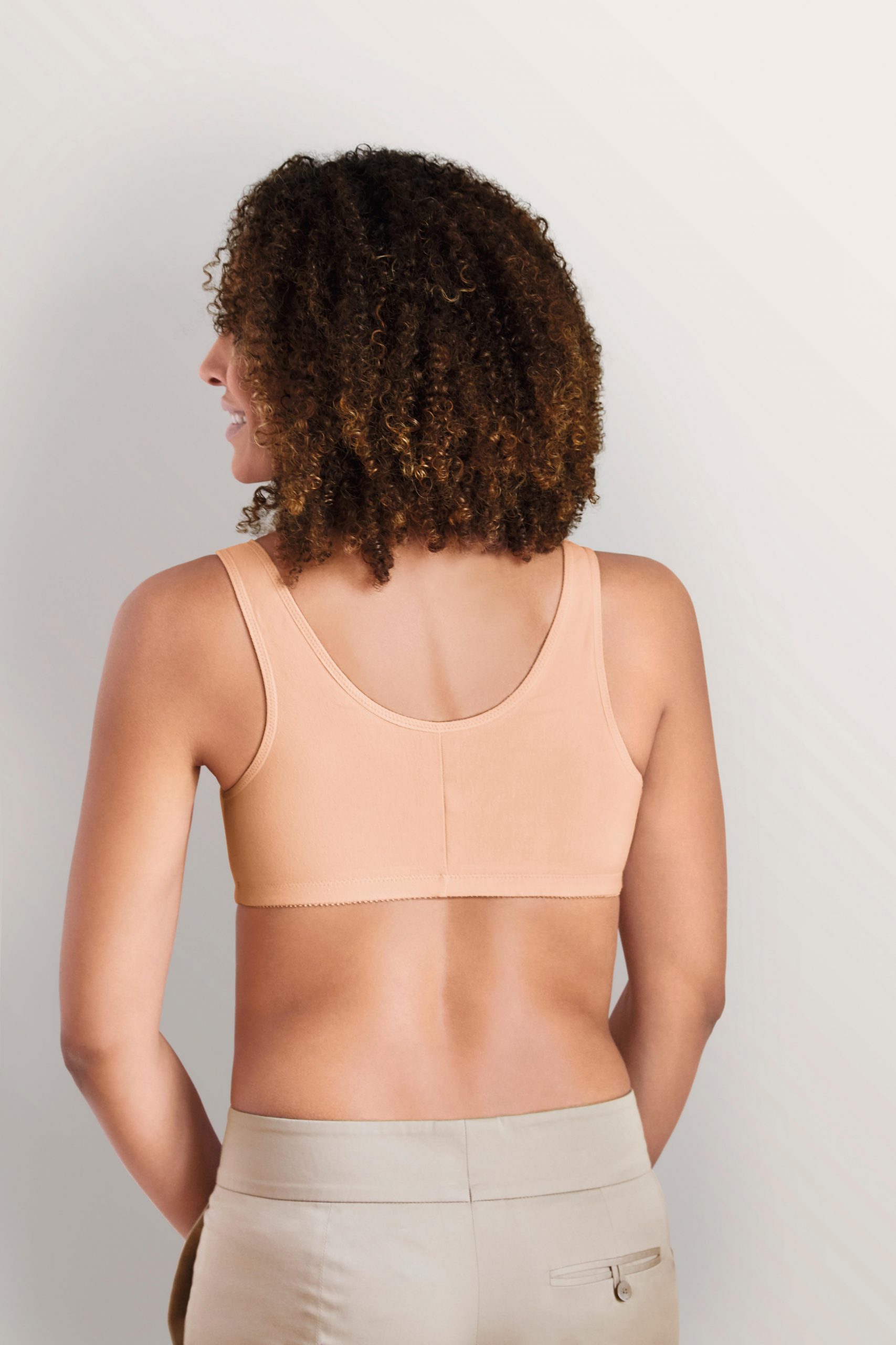 Women's Front Button Bra, Fixed And Pressurized Breast-receiving Underwear  After Breast Surgery, Adjustable Bra Support Belt Underwear (m Size,beige)  