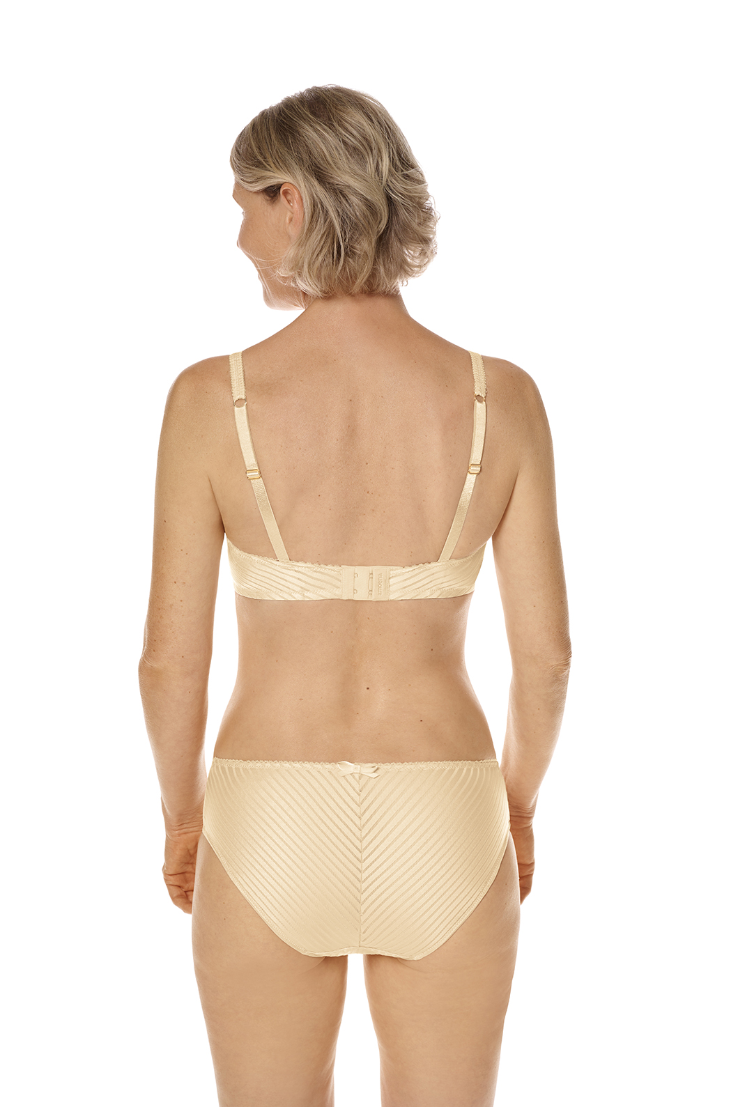 Mapale, Cross Back Support Mid Length Shapewear with Snap Button Bra