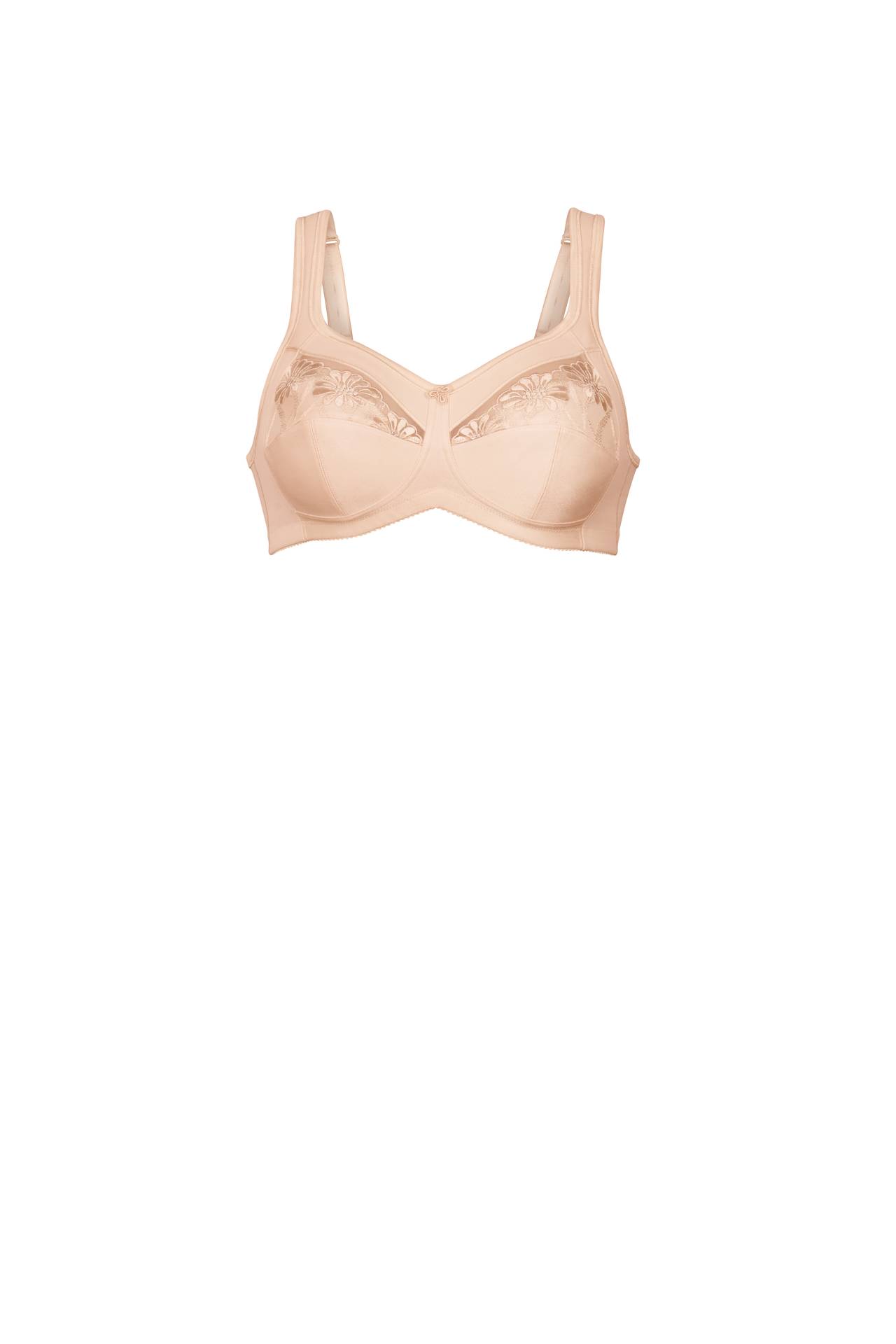 SALE* Mastectomy Bra 'Floral Chic Moulded Wire Free' Grey/Rose