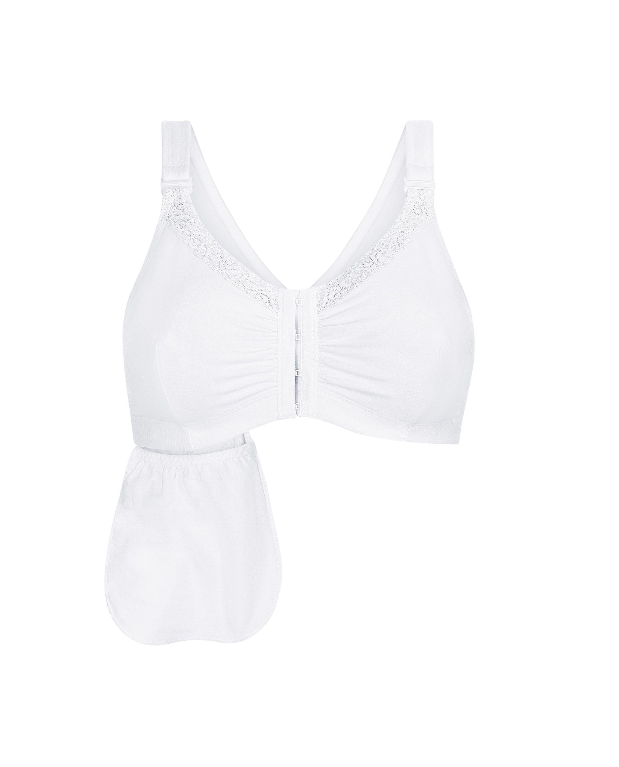 Classique 772E Post Mastectomy Fashion Bra-White-38AA - Wholesale