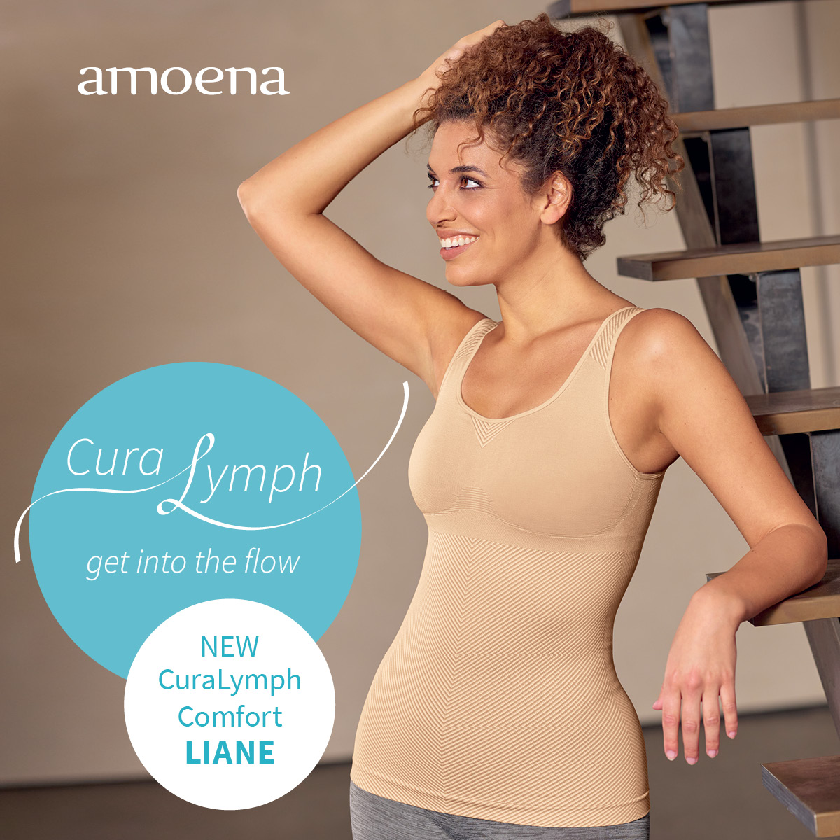  Amoena Lymph Flow Long Wire Free Front Closure